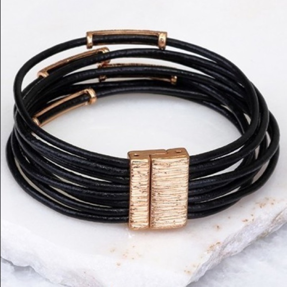 💋Last One!!💋HP 4/21💋Multi Leather Cord Bracelet - Picture 2 of 4