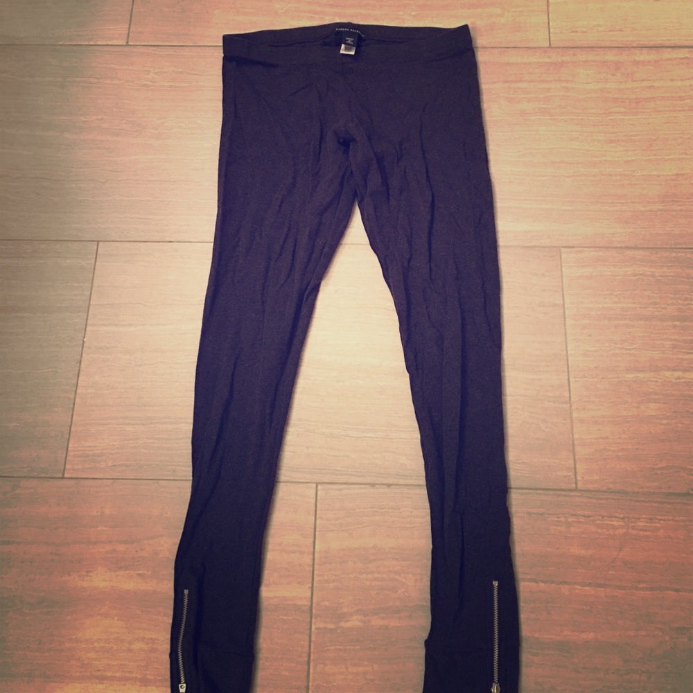 Banana Republic Gray side-zip leggings