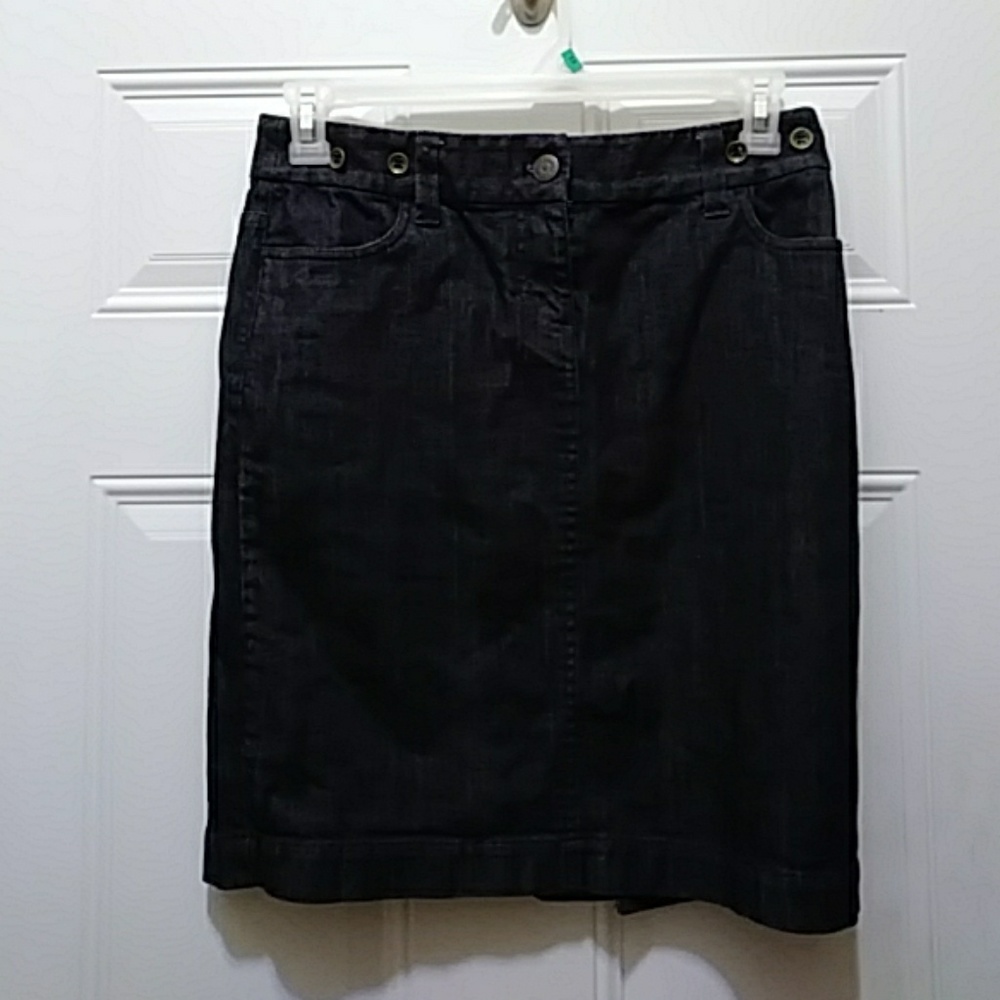 Blue jean pencil skirt