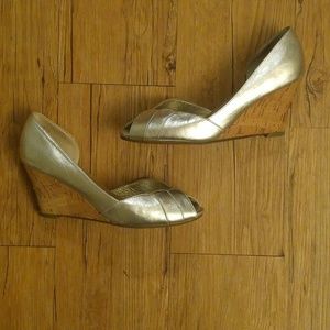 Steve Madden Silver Metallic wedge