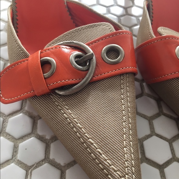 PRADA Slides, classic kitten heel, pointy toe - Picture 3 of 8