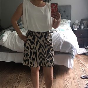 Leopard print skirt