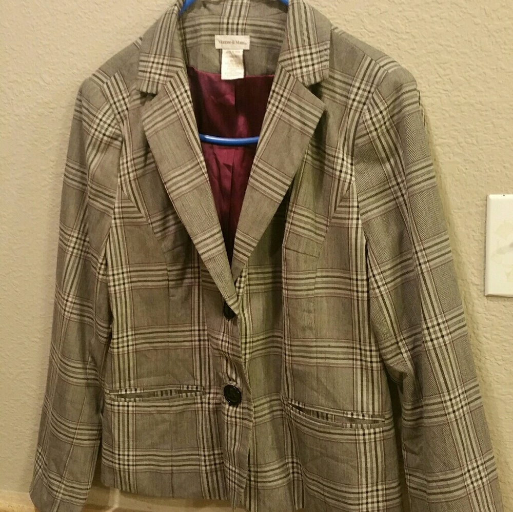 Plaid blazer