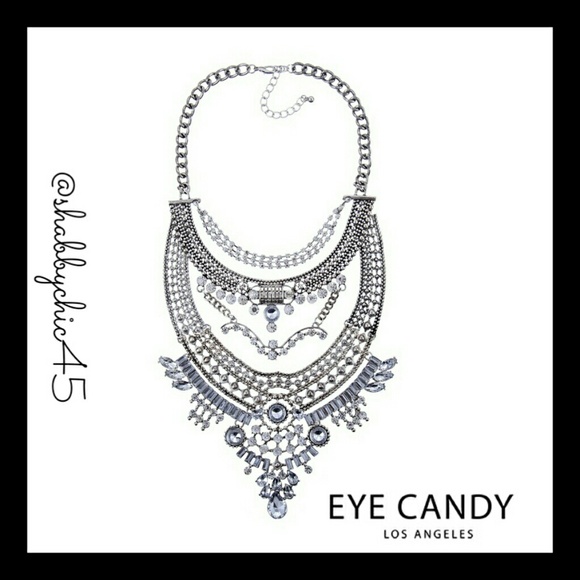 ♥️HP♥️ Boho Tiered Silver-tone Statement Necklace - Picture 2 of 2