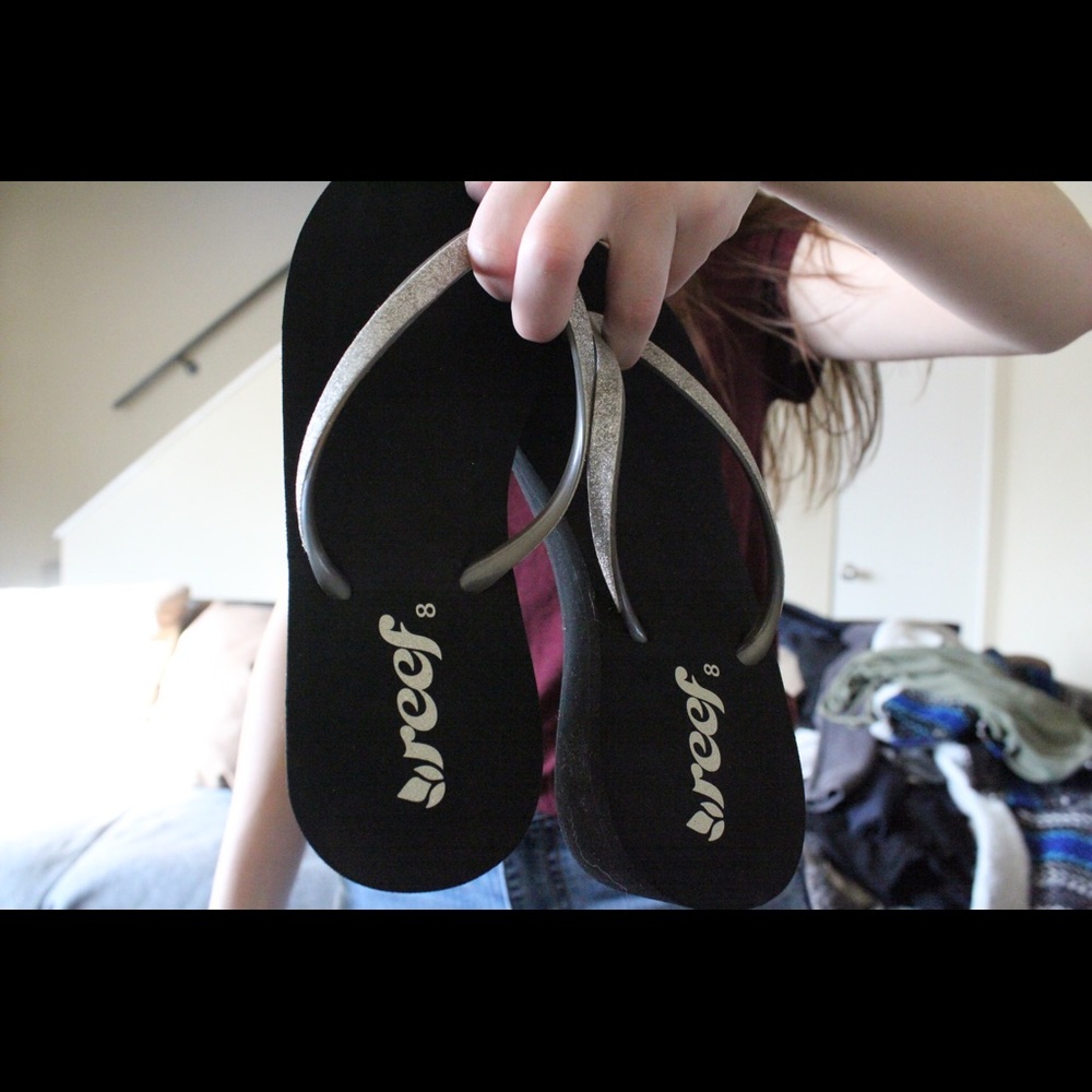 Reef Never Worn Wedge Flip Flops!
