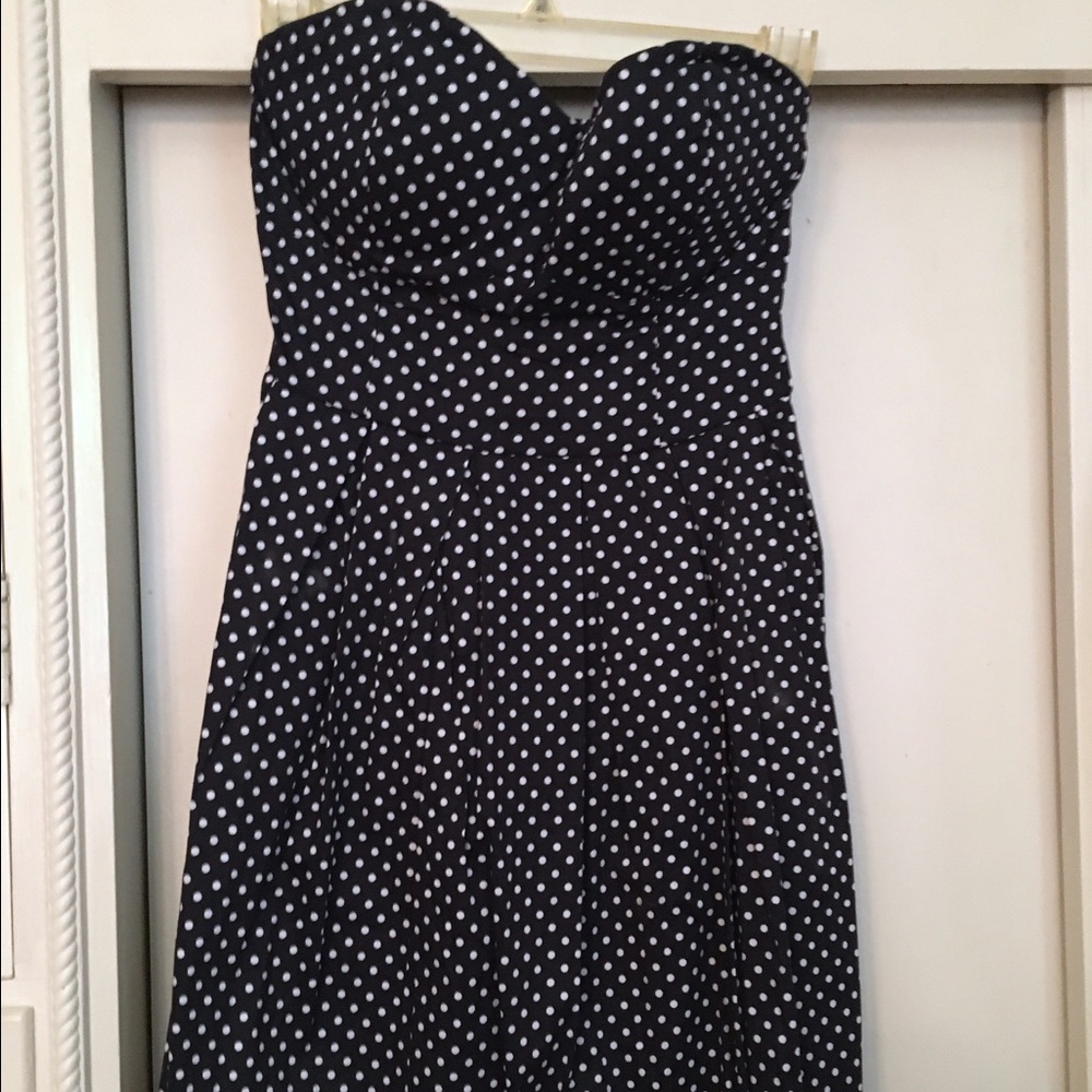 SOLD NWT strapless polkadot sundress