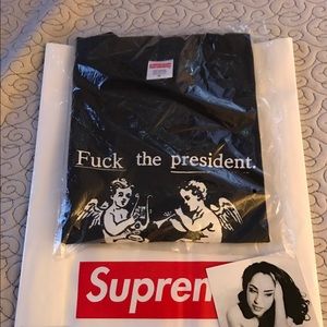 🆕Supreme FTP T-Shirt Men's Size MED Black SS17