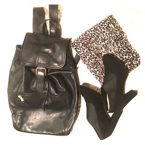 Vintage Coach Leather Backpack