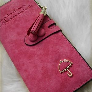ROSE PINK SOFT SUADE WALLET!!🌸