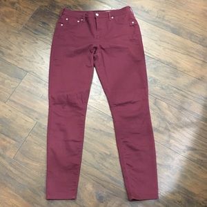NWOT Maroon Aeropostale high waisted jegging