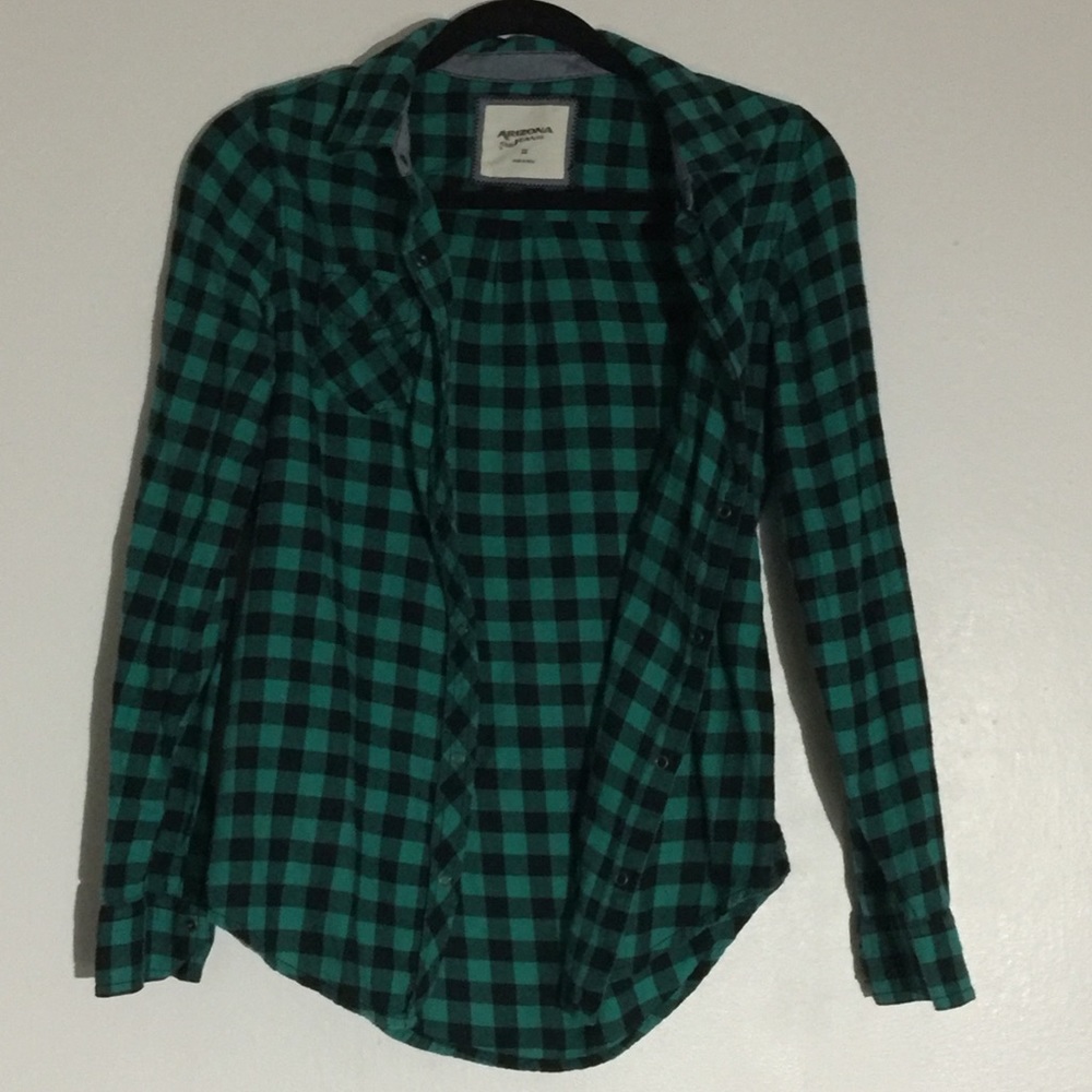 Green plaid shirt