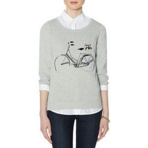Limited intarsia Bicycle Sweater Grey