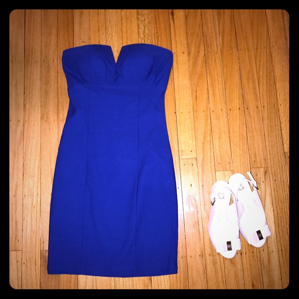 Body central cobalt blue dress