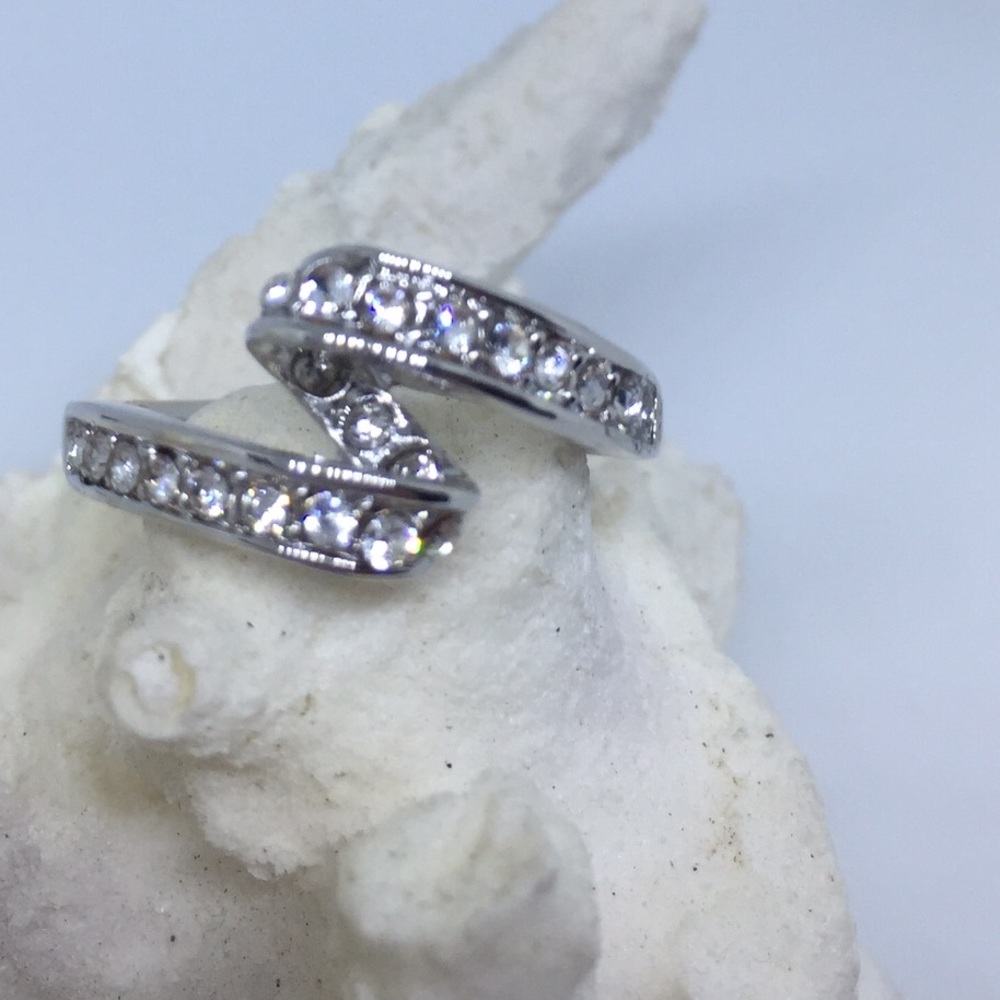 White gold PLATED ring