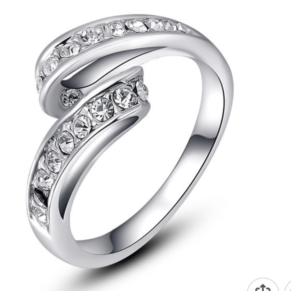 White gold PLATED ring - Picture 3 of 7