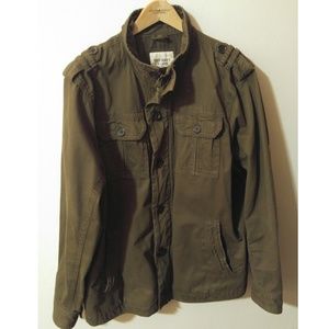 Old Navy Olive Army Jacket with cargo pockets XL