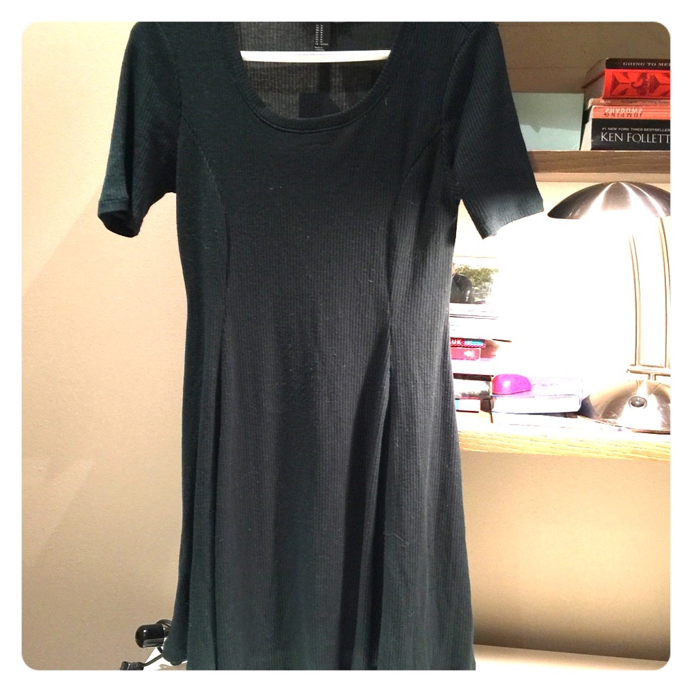 Dark green tshirt dress