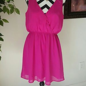 Large fushia dress