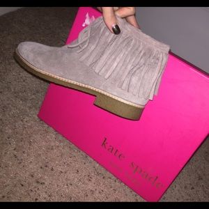 New in box Kate spade suede booties size 7.5
