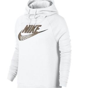 Nike Rally Metallic Funnel Neck Hoodie