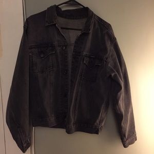 black wrangler jean jacket