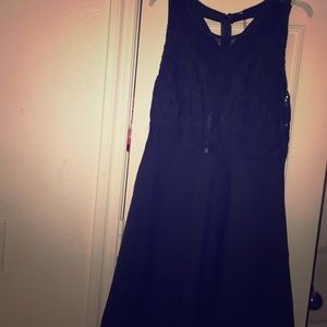 Black lace dress