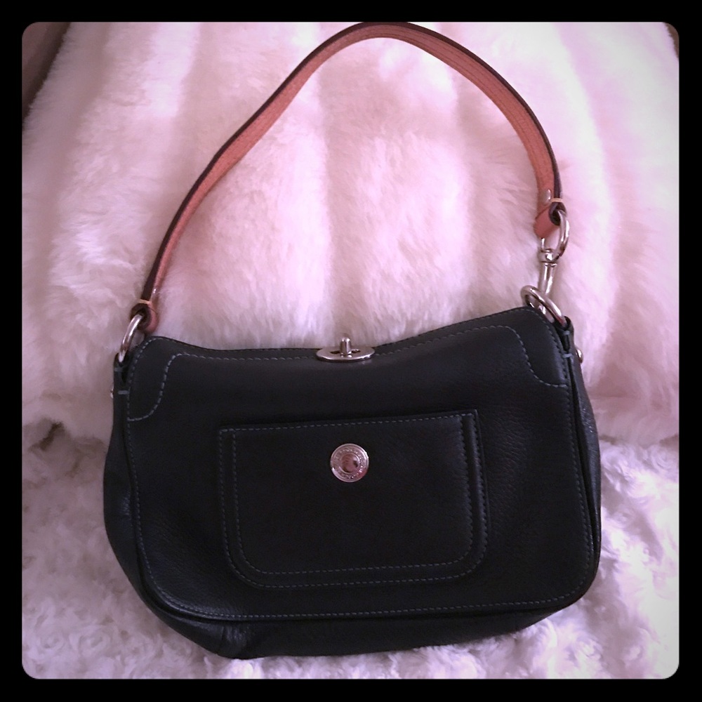 Coach Small Chelsea Turnlock Pebbled Leather Bag