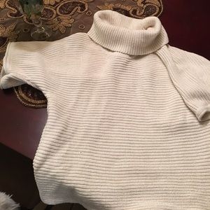 Cream crown neck sweater by Coldwater Creek