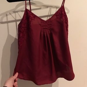 Maroon Aritzia tank/cami