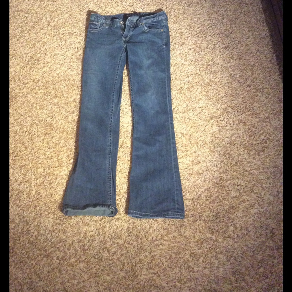 Express Stella Low Rise Boot Cut Jeans