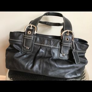 Black Leather Coach Purse