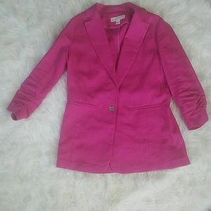 Michael Kors Pink Linen Blazer