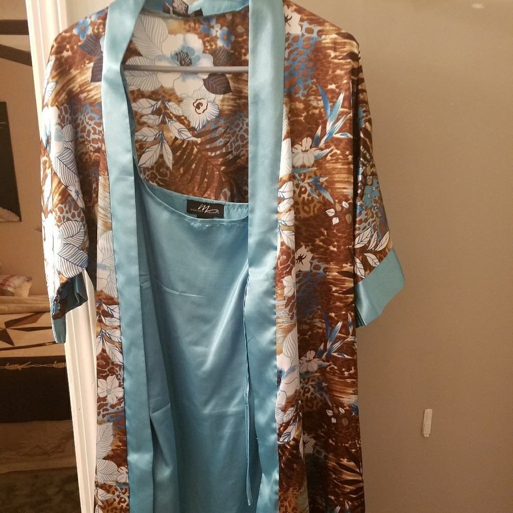 MidNight Velvet Rob and Nightgown