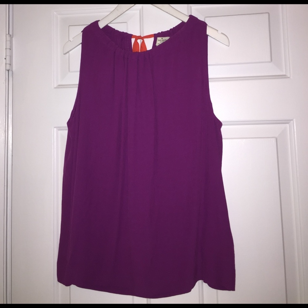 Kate Spade Magenta Sz L  sleeveless blouse