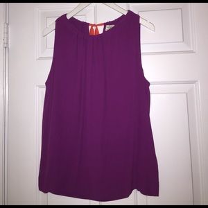 Kate Spade Magenta Sz L  sleeveless blouse
