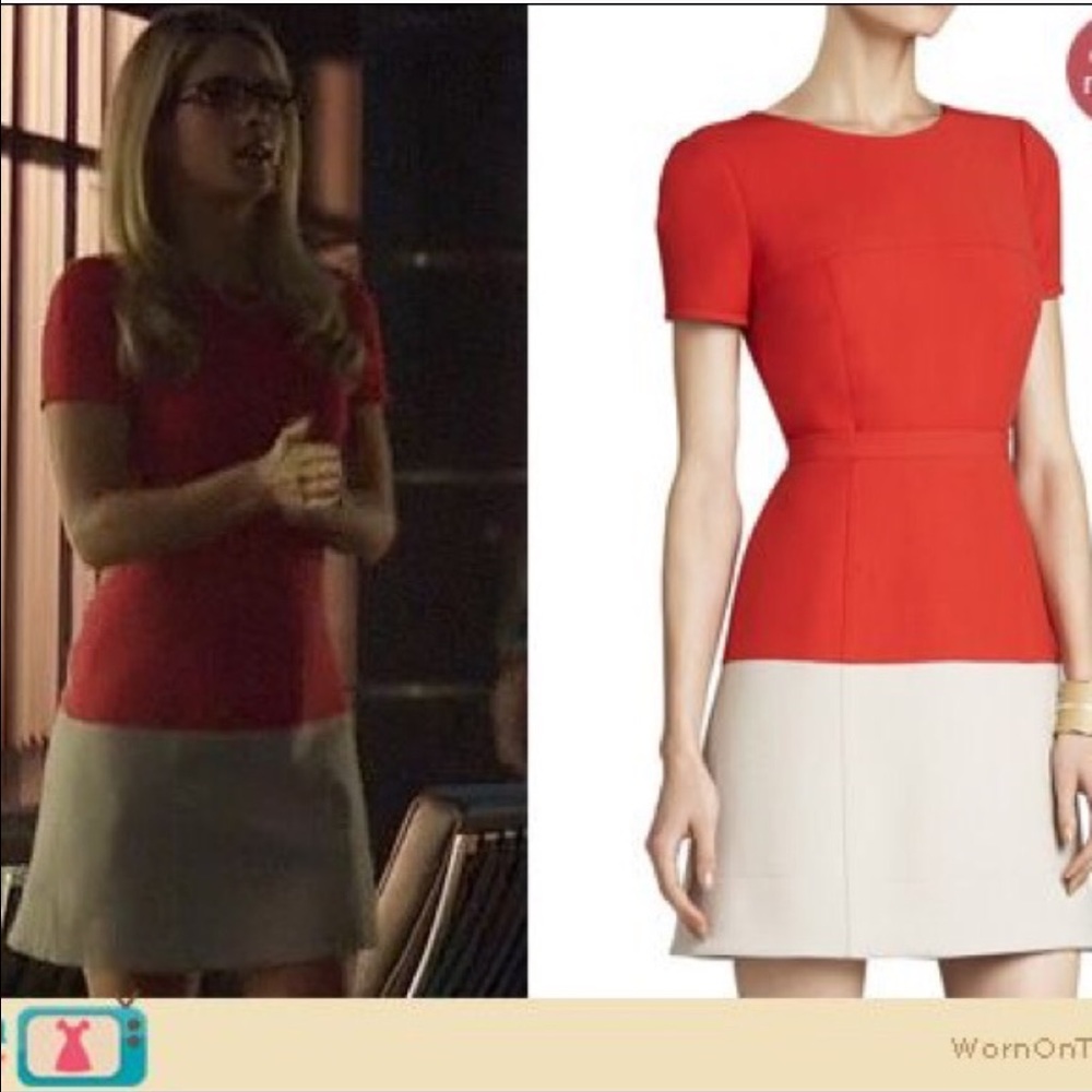 Beautiful BCBG color block shift dress