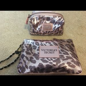 Victoria secret clutch and cosmetic bag