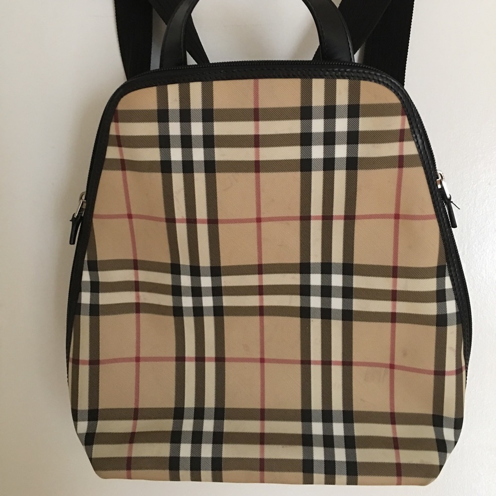 Authentic Burberry Nova Check Medium Backpack