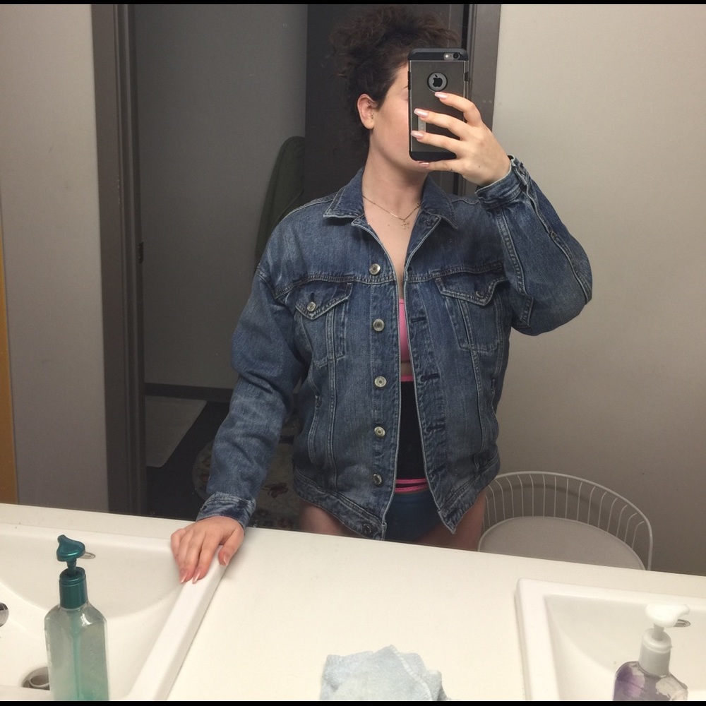 American Eagle oversized jean jacket
