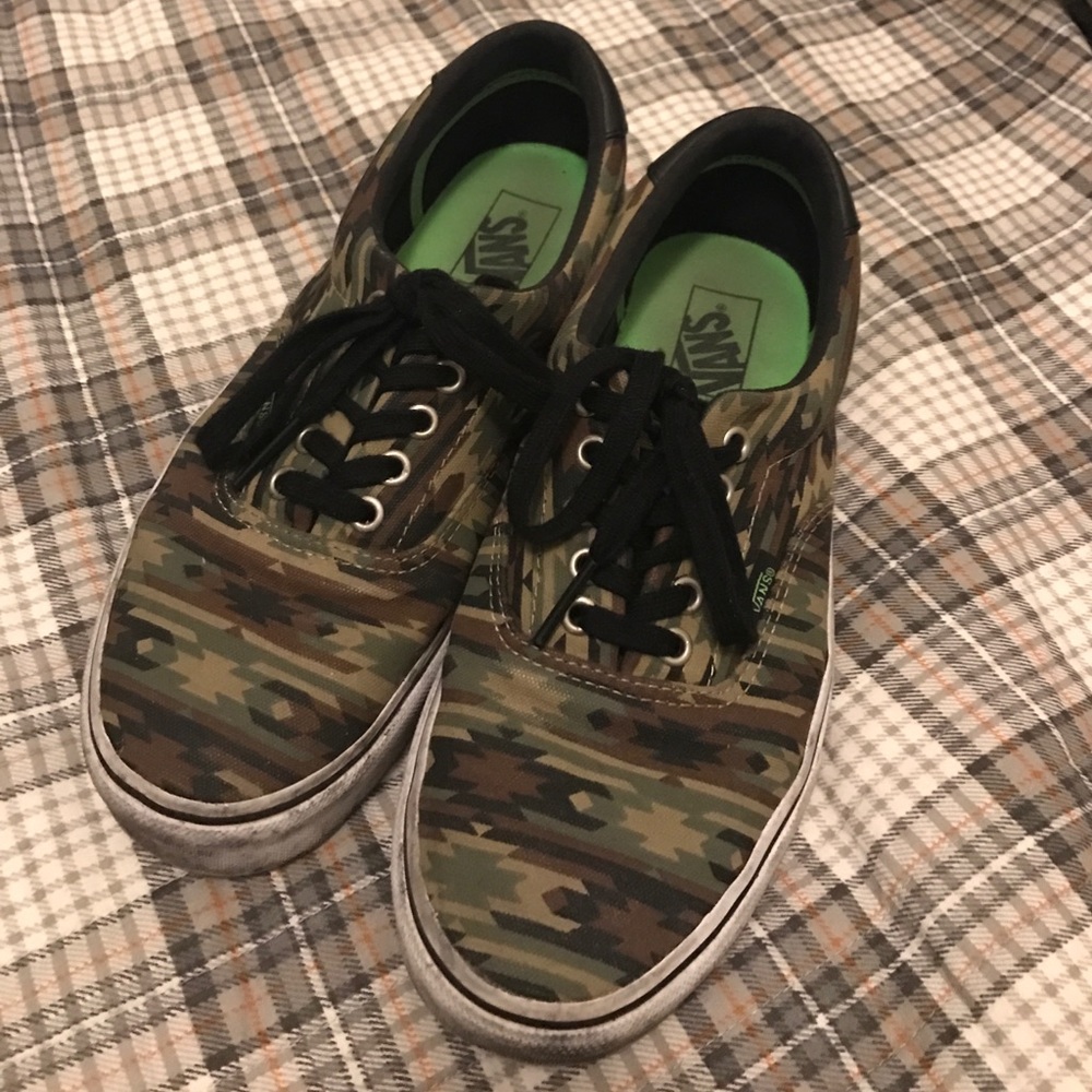 Vans size 9. Tribal camo.