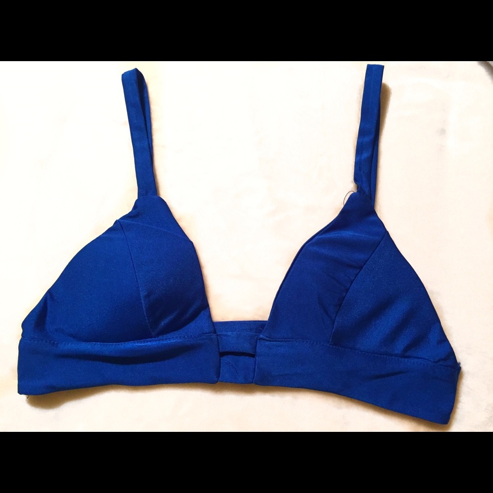 NEW blue vitamin a swim top!!!!