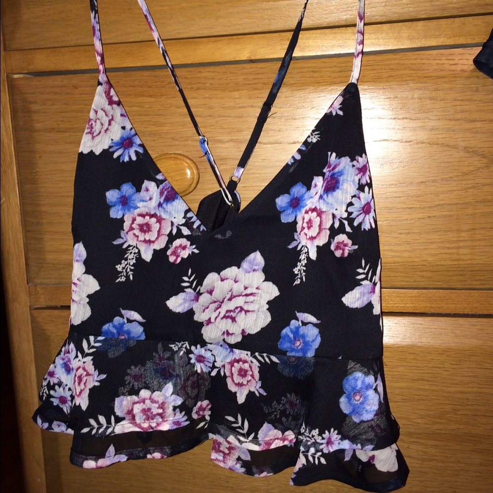 Floral crop top
