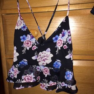 Floral crop top