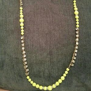 The Limited Neon and Rhinestone Chain Necklace