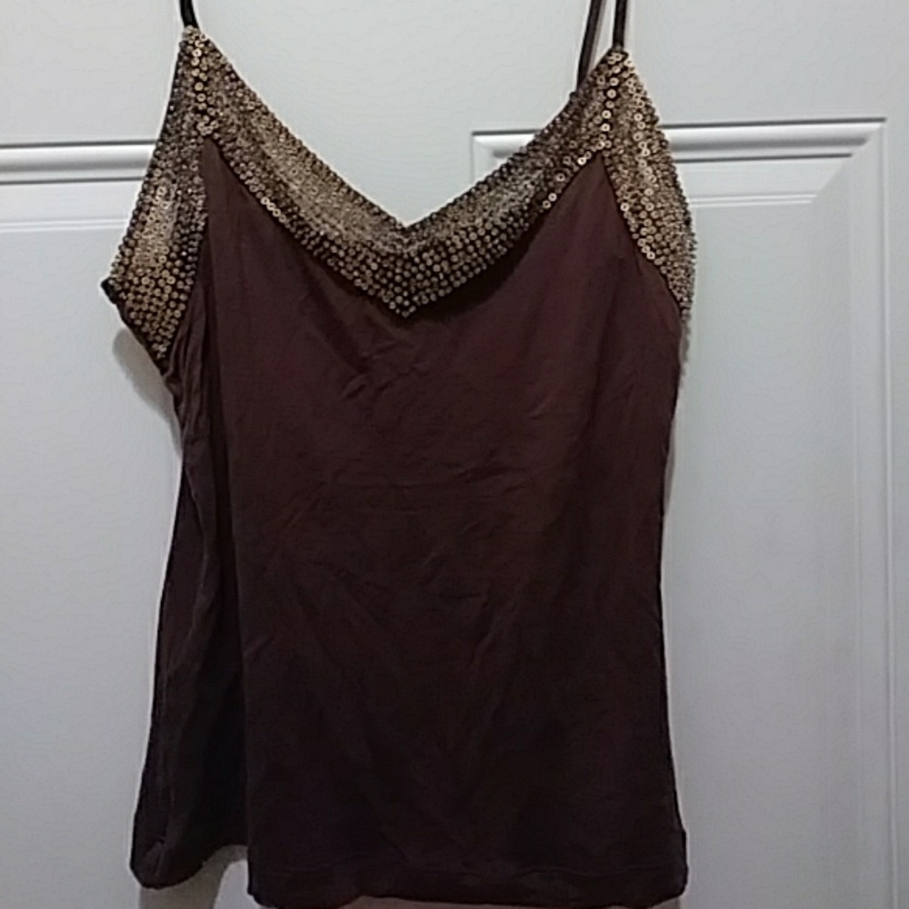 Tank top with Beading trim