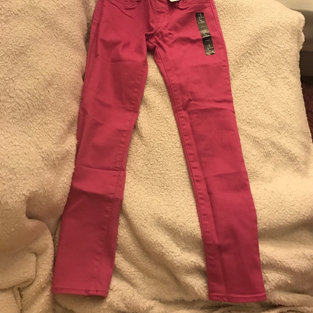 Fushia elastic waist Jeggings GAP KIDS size 10