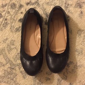 Banana Republic Black Leather Walking Flats