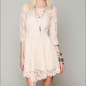 Free People White Lace Dress Size 4
