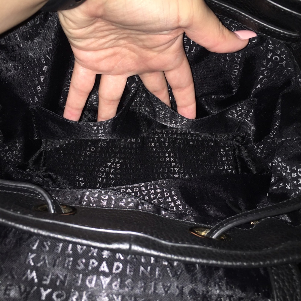 *SOLD* Kate Spade Leather Backpack - Picture 6 of 8