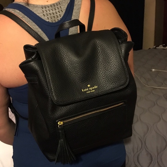 *SOLD* Kate Spade Leather Backpack - Picture 2 of 8